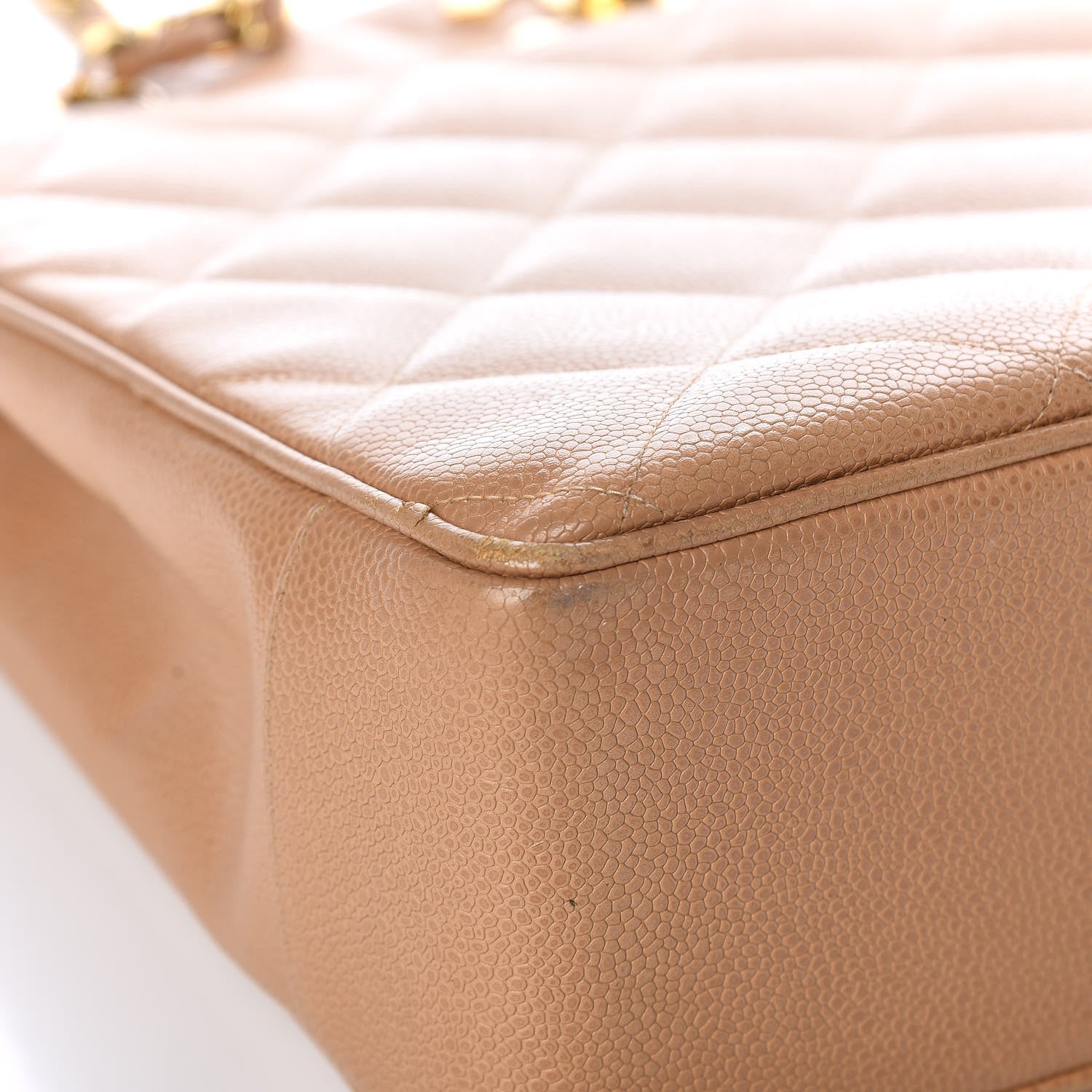 Chanel Caviar Quilted Tote Beige 10 of 14