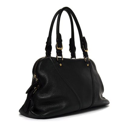 MCM Grained Calfskin Shoulder Bag Black 2 of 9