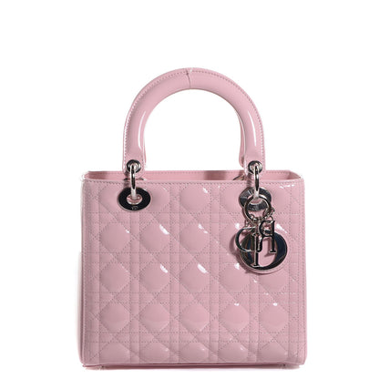 Christian Dior Lambskin Cannage Medium Lady Dior Rose Clair 1 of 9