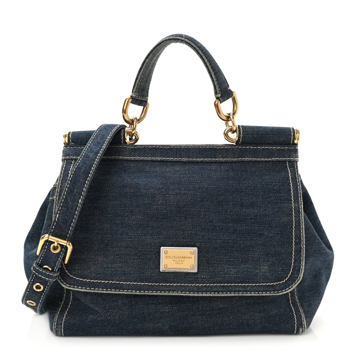 Denim Miss Sicily Satchel Blue Jeans