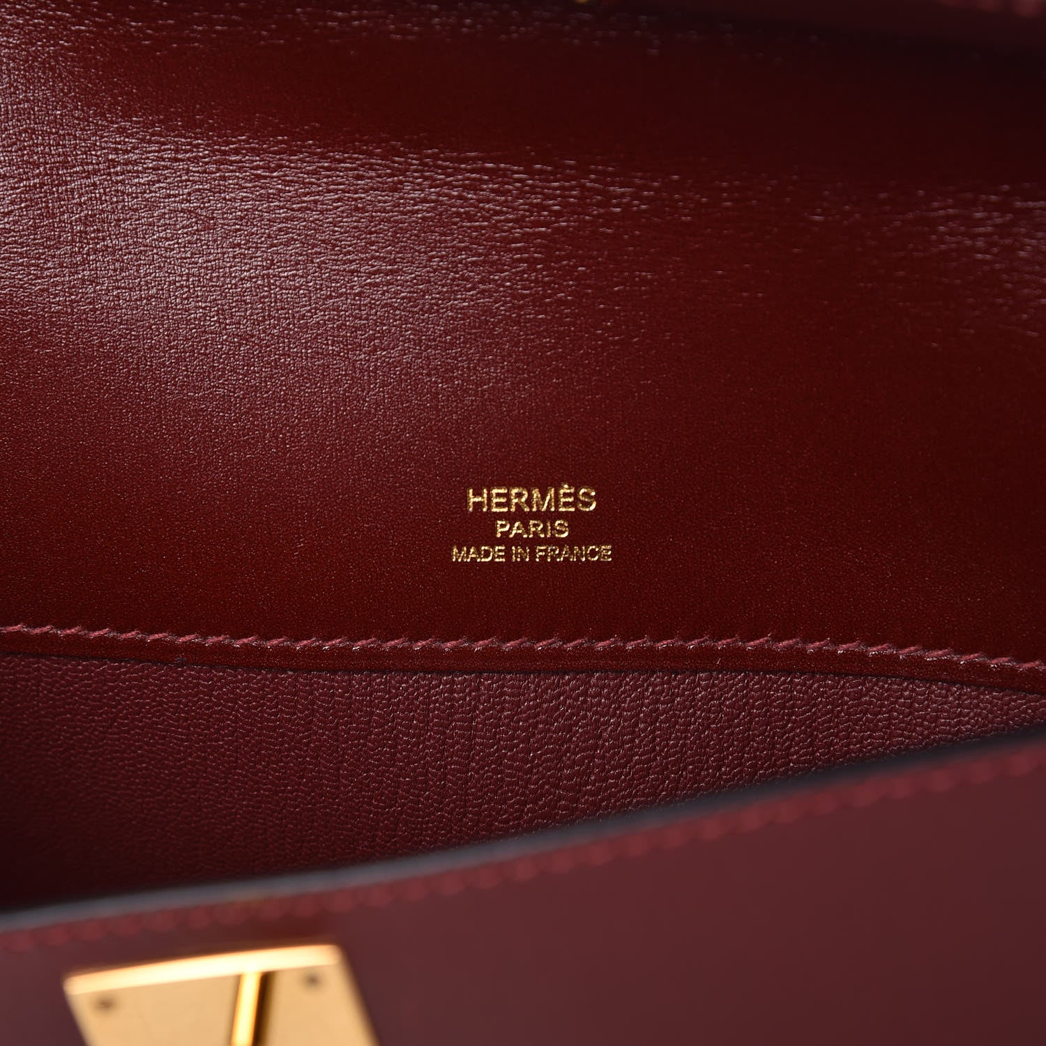 Hermes Box Kelly Cut Clutch Rouge H 6 of 9