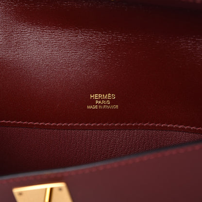Hermes Box Kelly Cut Clutch Rouge H 6 of 9