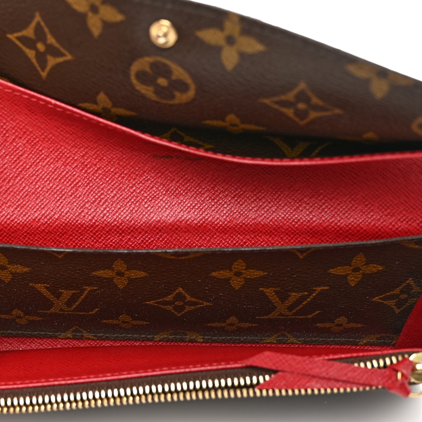 Monogram Emilie Wallet Rouge