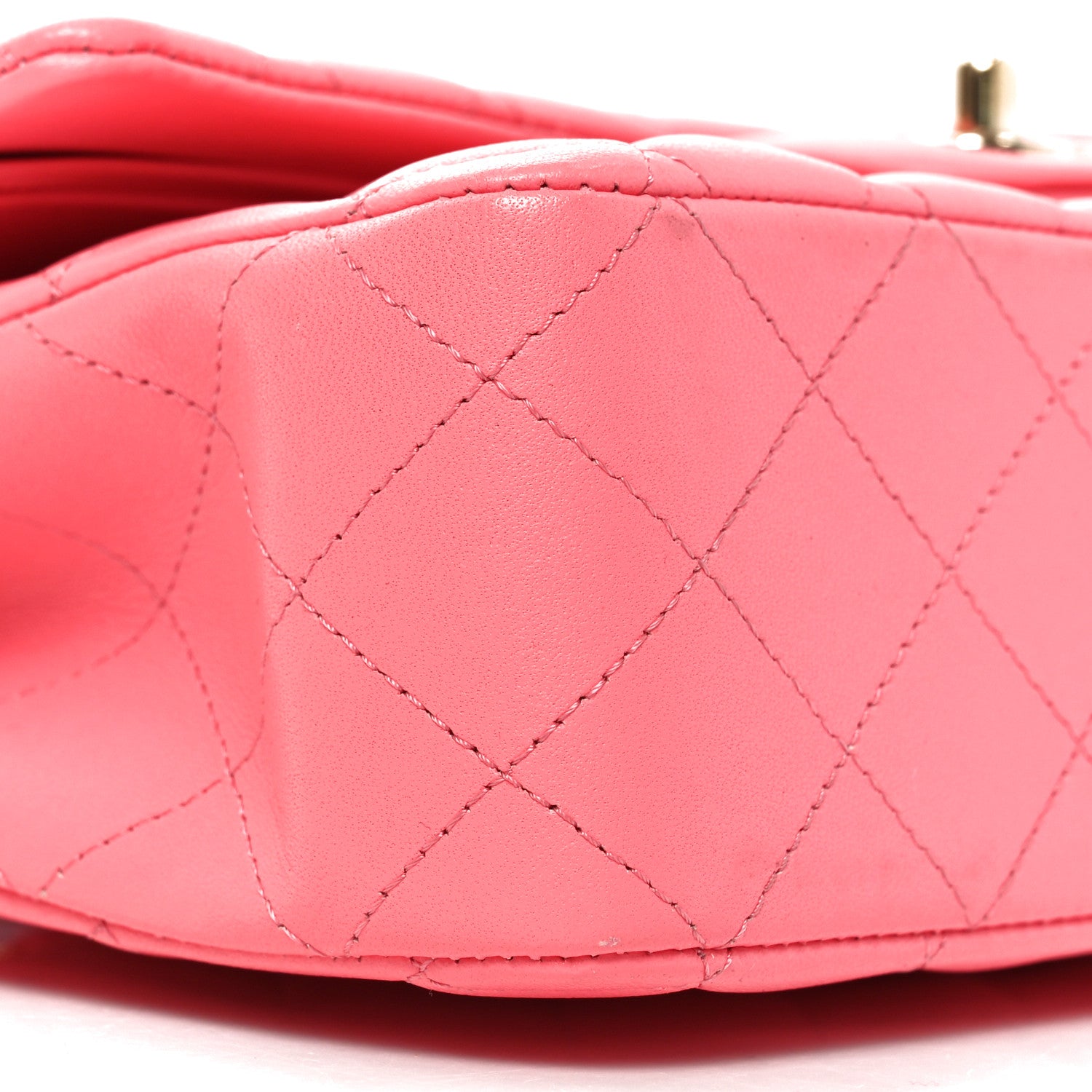 Chanel Lambskin Quilted Medium Double Flap Pink 9 of 10