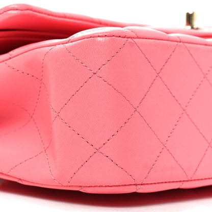 Chanel Lambskin Quilted Medium Double Flap Pink 9 of 10