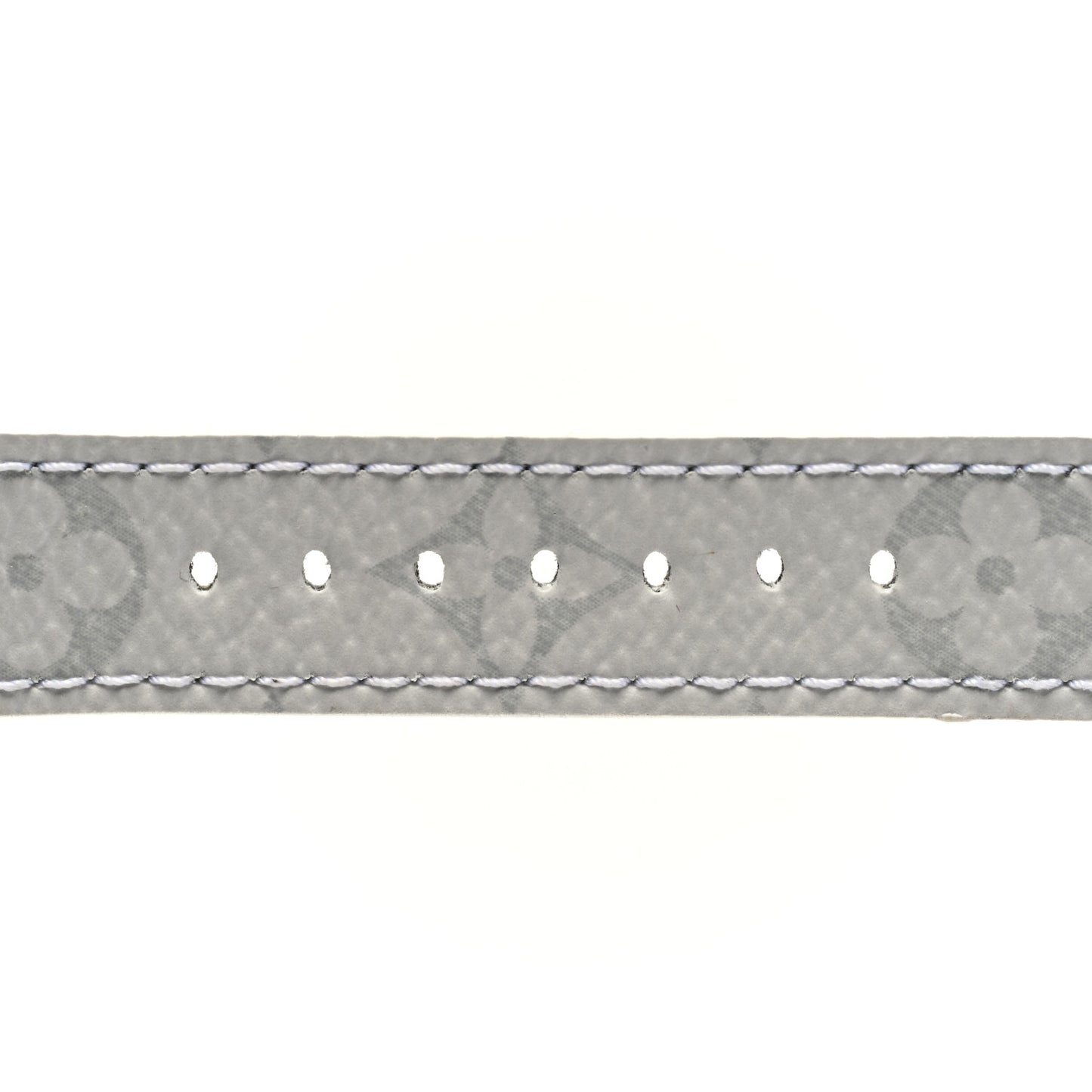 Monogram Tambour 10mm Watch Strap White