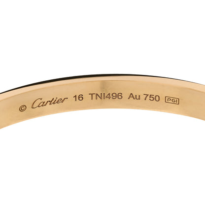 Cartier 18K Yellow Gold LOVE Bracelet 16 6 of 9