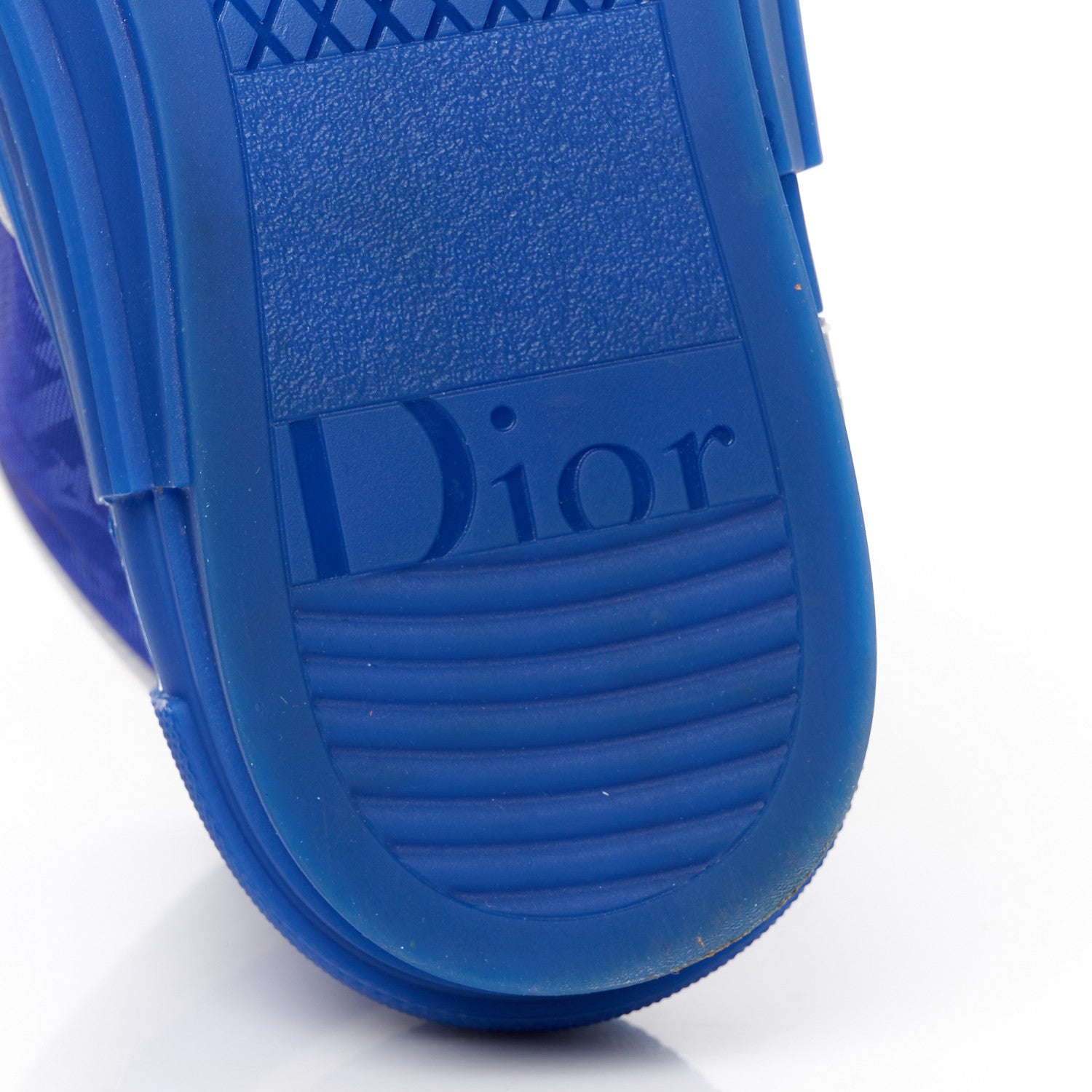 Christian Dior Technical Canvas Oblique Mens B23 High Top Sneakers 41 Blue 6 of 10