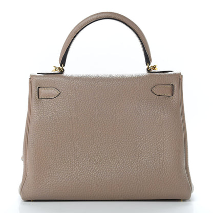 Hermes Togo Kelly Retourne 28 Gris Tourterelle 5 of 19
