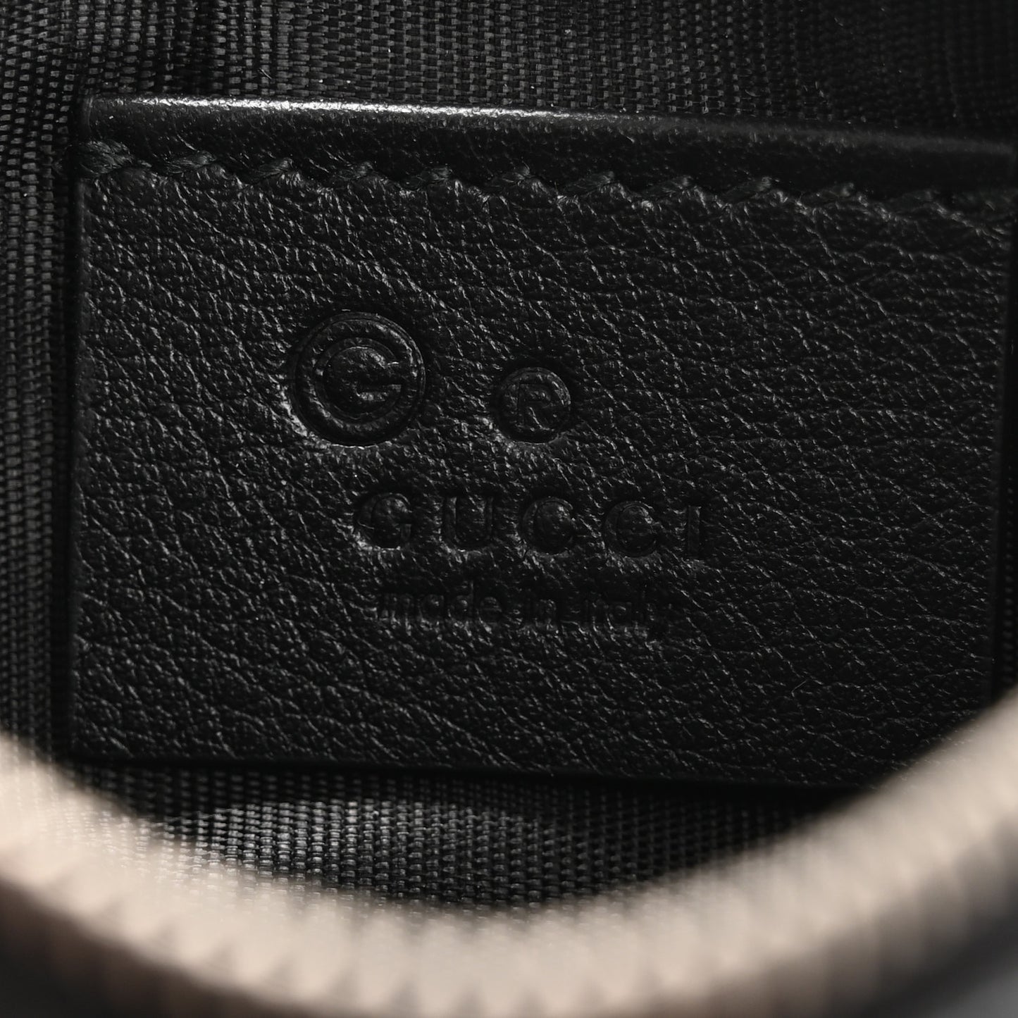 Microguccissima Key Ring Coin Case Black