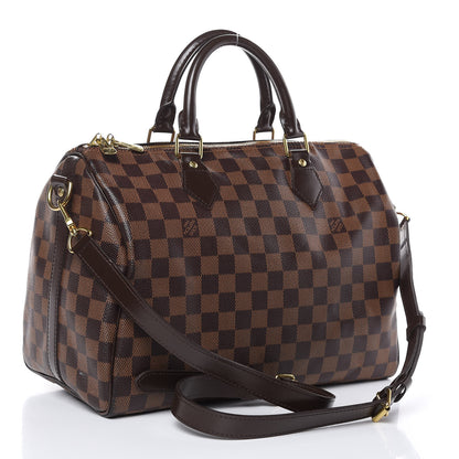 Louis Vuitton Damier Ebene Speedy Bandouliere 30 3 of 16