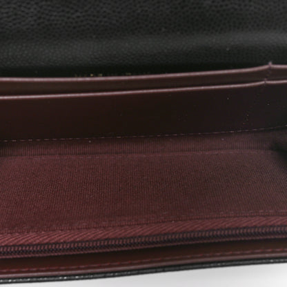 Chanel Caviar Quilted Medium Flap Wallet Black 6 of 11