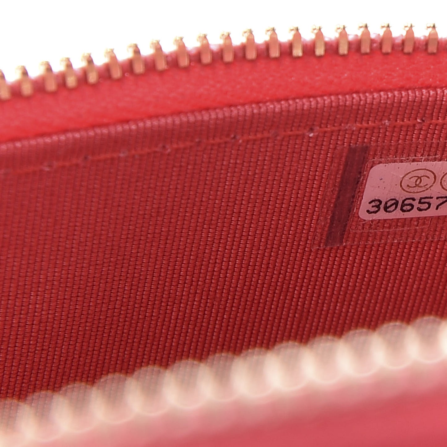 Caviar Quilted Mini Vanity Case With Chain Red
