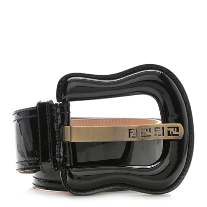 Fendi Patent FF Belt 75 30 Black 1 of 5