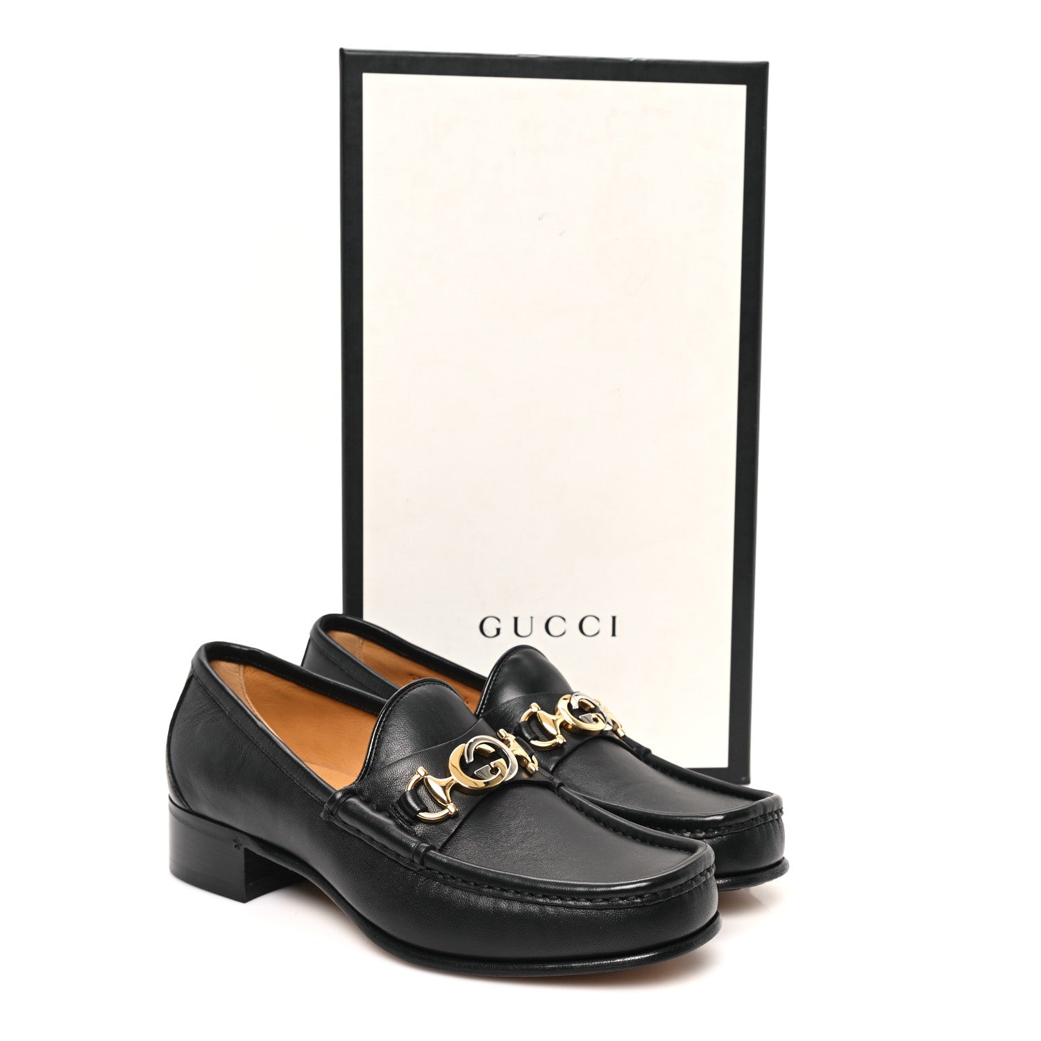 Gucci Agnello Plonge Granada Kid Mens Zumi Loafers 6 Black 10 of 10