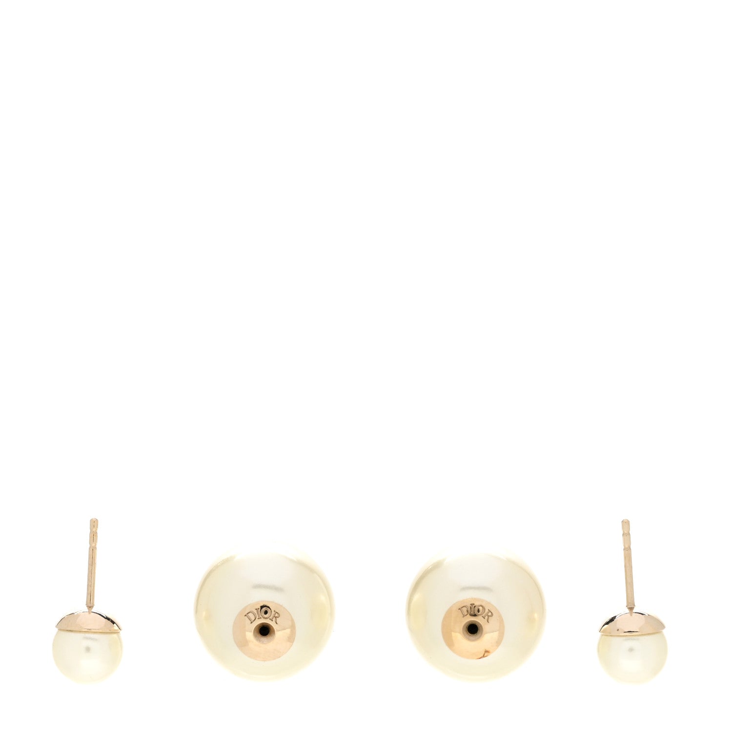 Christian Dior Pearl Mise En Dior Tribal Earrings Gold 3 of 5