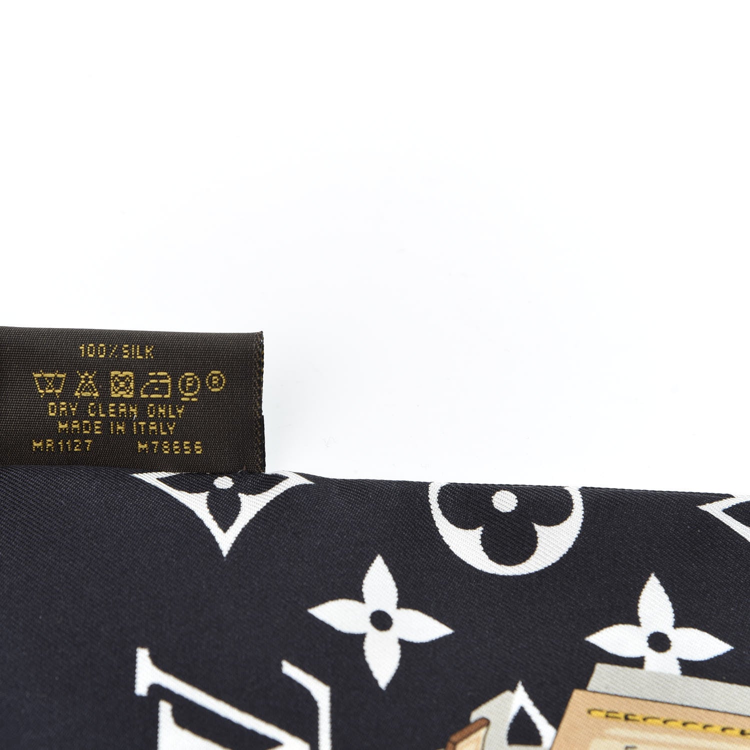 Louis Vuitton Silk Monogram Confidential Bandeau Black 4 of 5