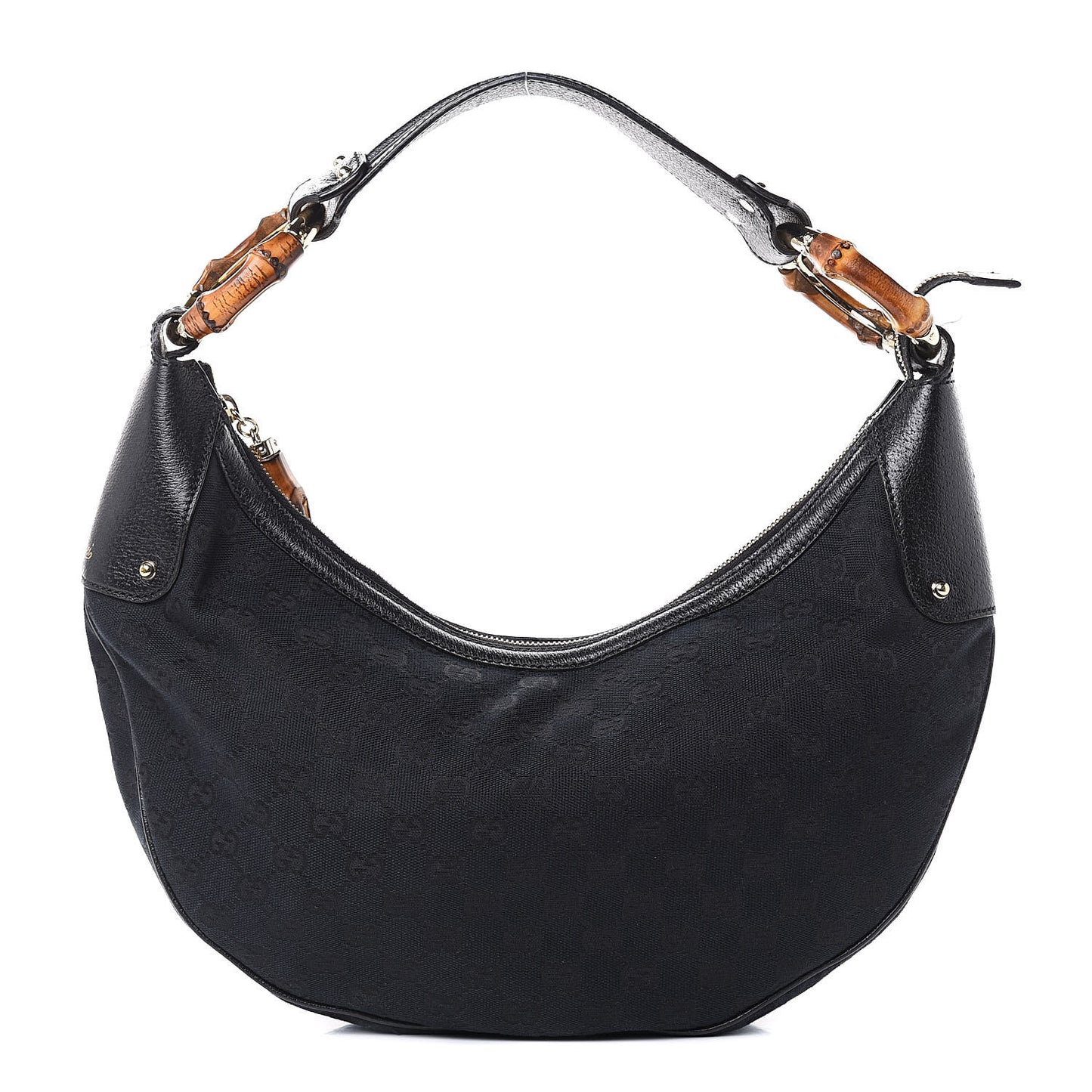 Monogram Bamboo Ring Hobo Black