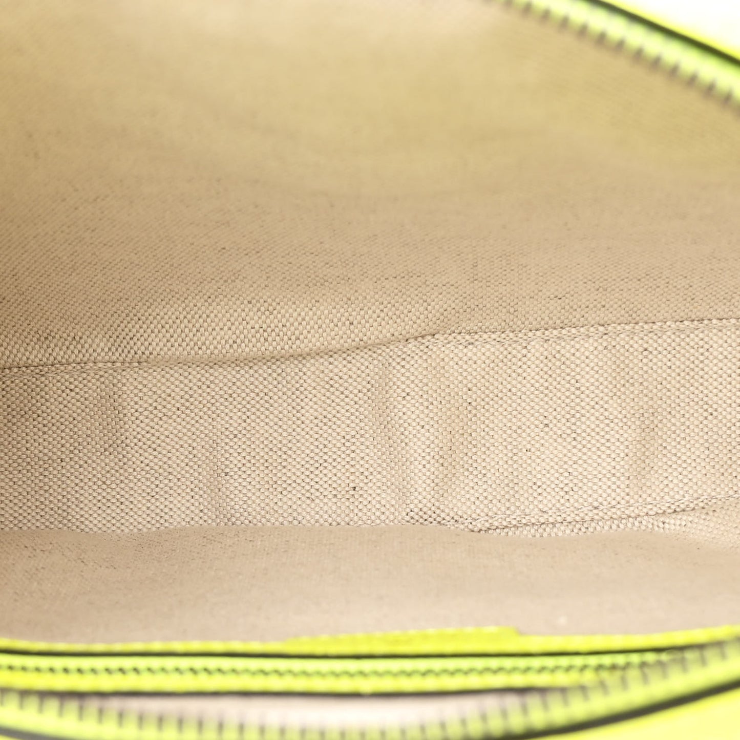 GG Supreme Monogram Textured Dollar Calfskin Web Ophidia Wristlet Shoulder Bag Beige Ebony Yellow