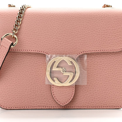 Gucci Dollar Calfskin Small Interlocking G Shoulder Bag Soft Pink 8 of 10