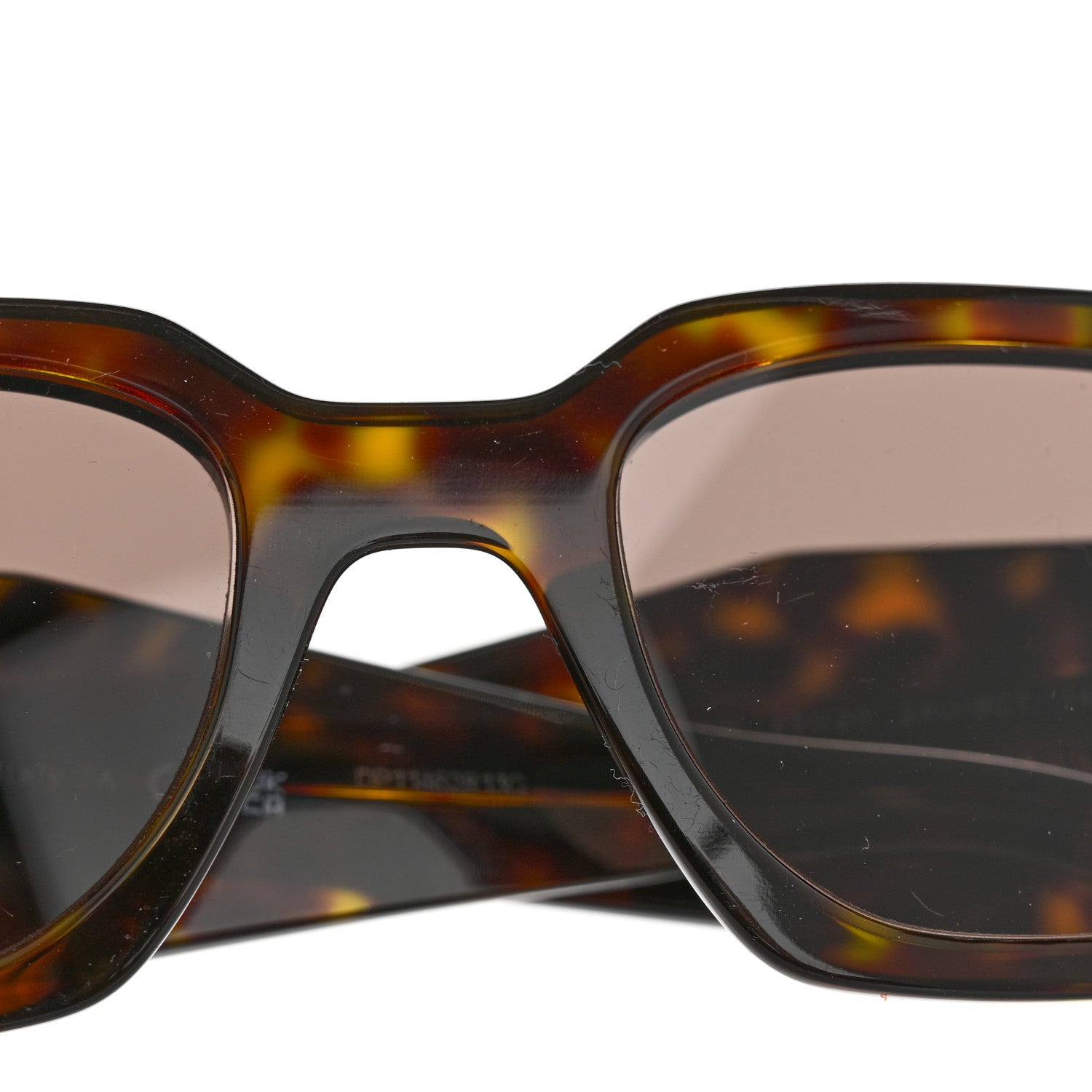Prada Acetate Symbole Marbled Sunglasses SPR 17W Tortoise 8 of 8