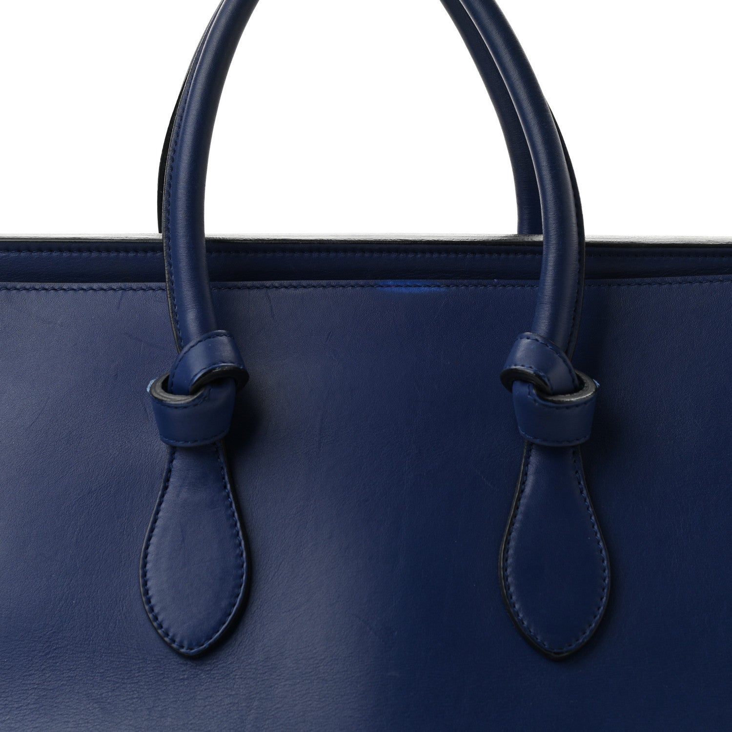 Celine Smooth Calfskin Small Tie Knot Tote Dark Indigo 8 of 10