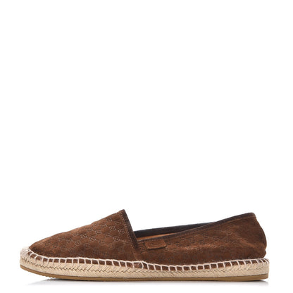 Gucci Suede Microguccissima Espadrilles 39.5 Nut Brown 1 of 11