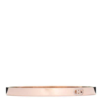 Hermes 18K Rose Gold Diamond PM H D'Ancre Bracelet LG 1 of 4