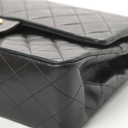 Chanel Lambskin Quilted Medium Double Flap Black 10 of 20