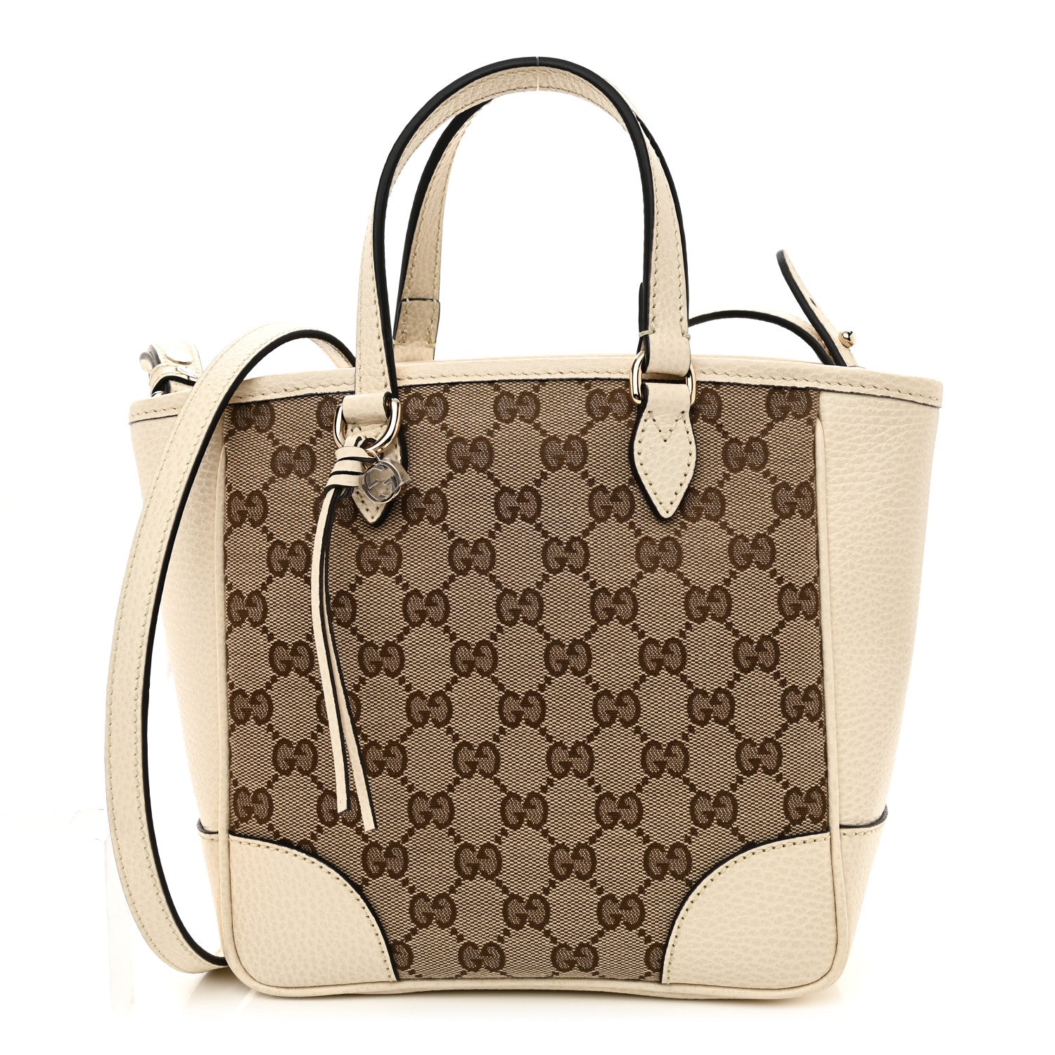 Gucci Monogram Small Bree Tote Beige White 1 of 8