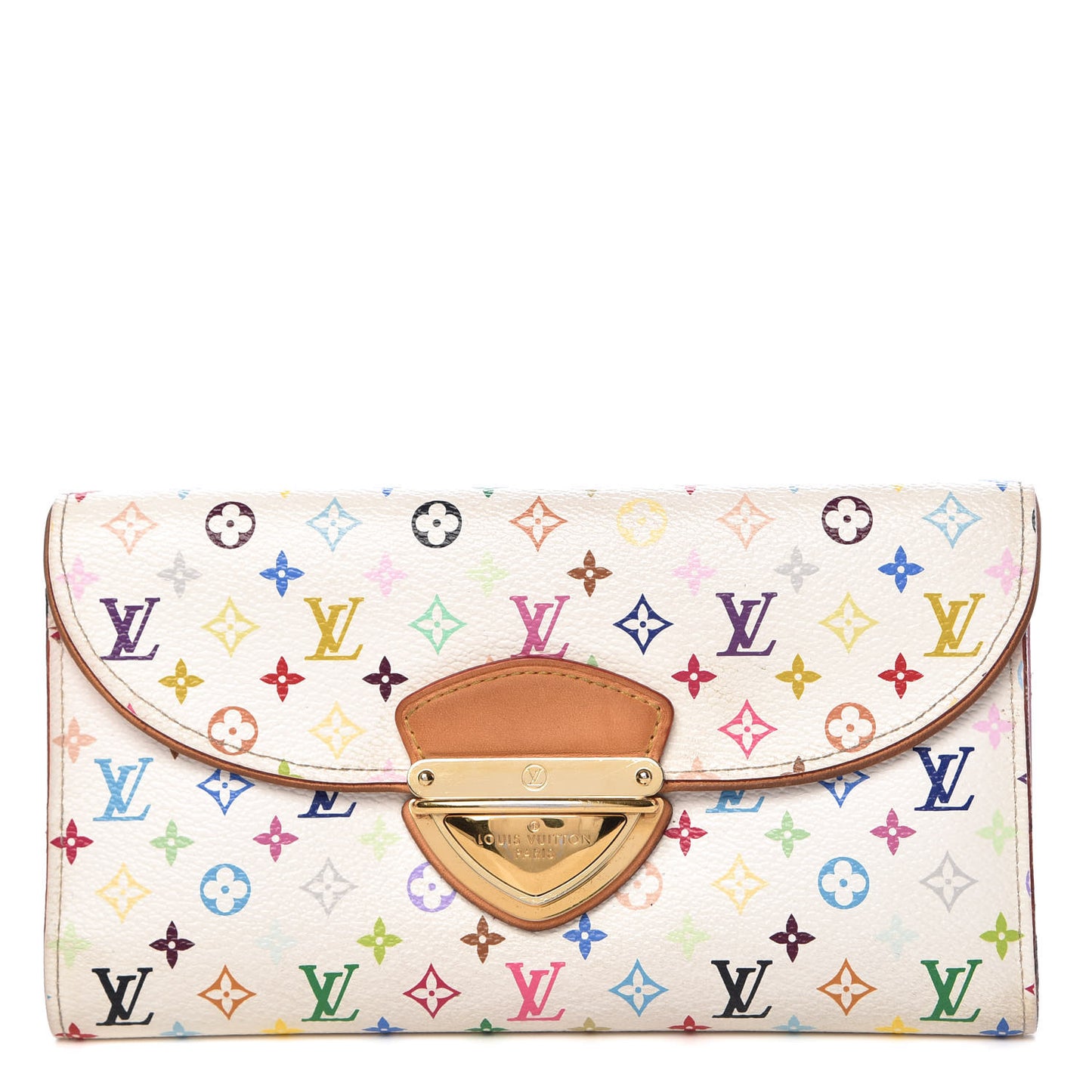 Monogram Multicolor Eugenie Wallet White Litchi