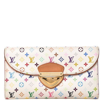 Louis Vuitton Monogram Multicolor Eugenie Wallet White Litchi 1 of 15