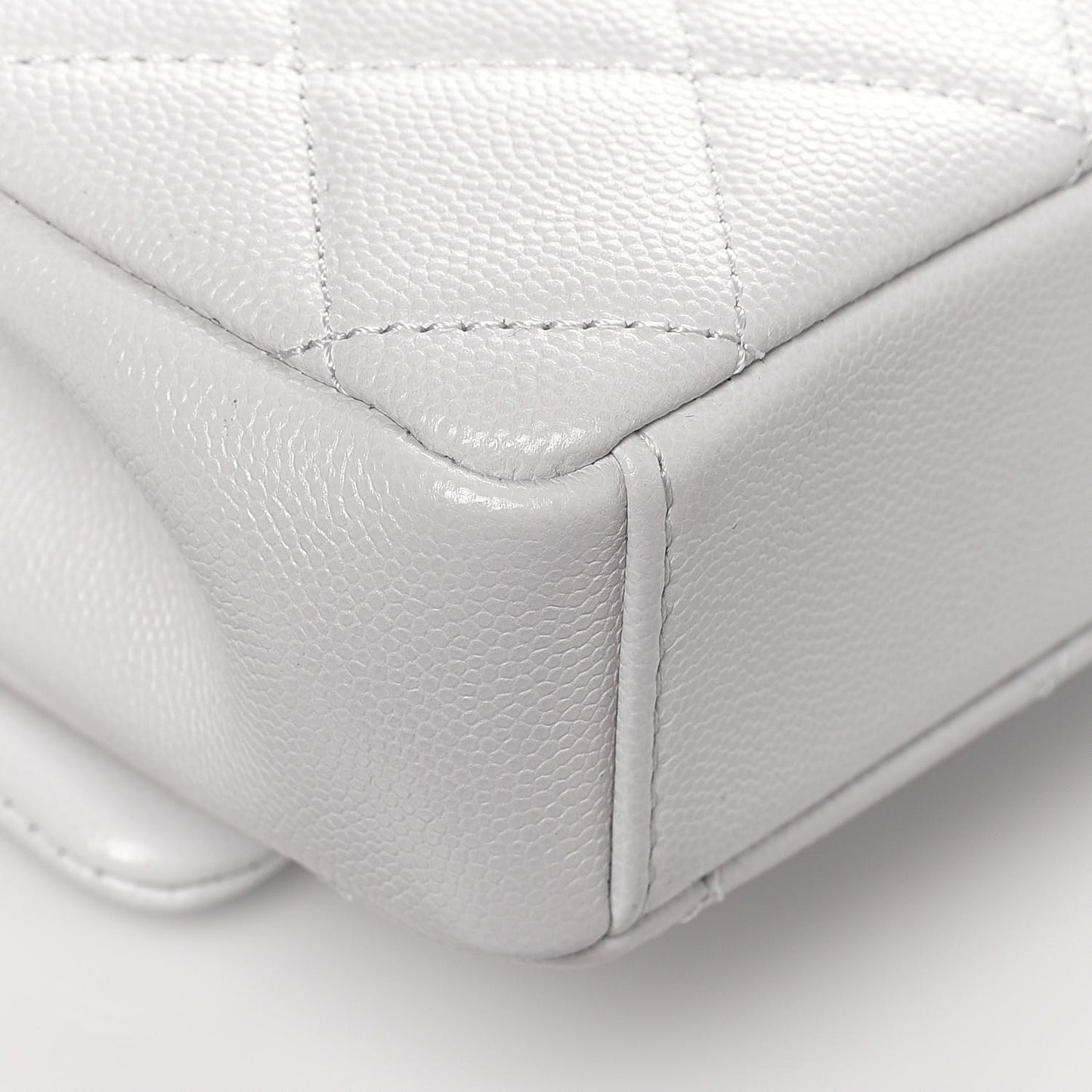 Caviar Quilted My Everything Small Flap White Black