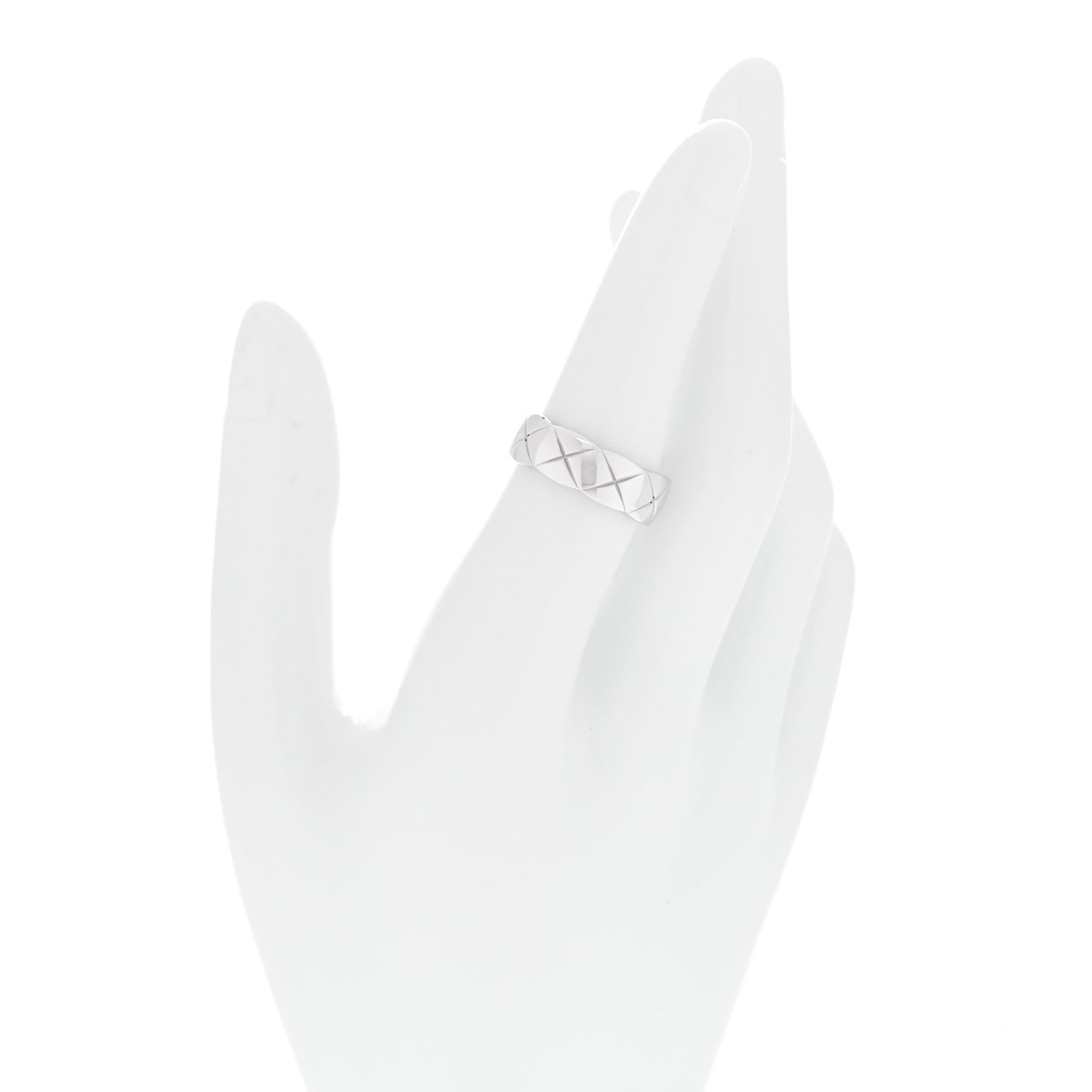 18K White Gold Small Coco Crush Ring 53 6.5