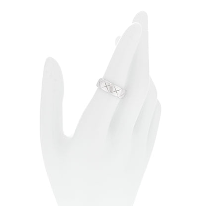 Chanel 18K White Gold Small Coco Crush Ring 53 6.5 2 of 6