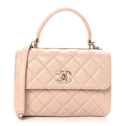 Chanel Lambskin Quilted Small Trendy CC Flap Dual Handle Bag Light Pink 1 of 11
