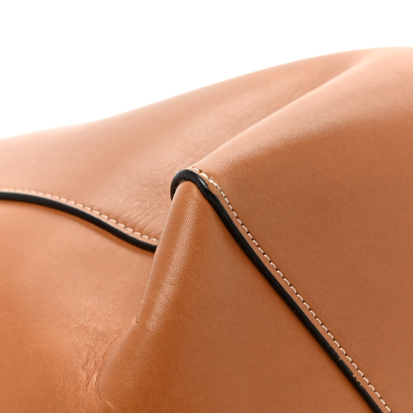 Smooth Calfskin Medium Belt Cabas Phantom Brown