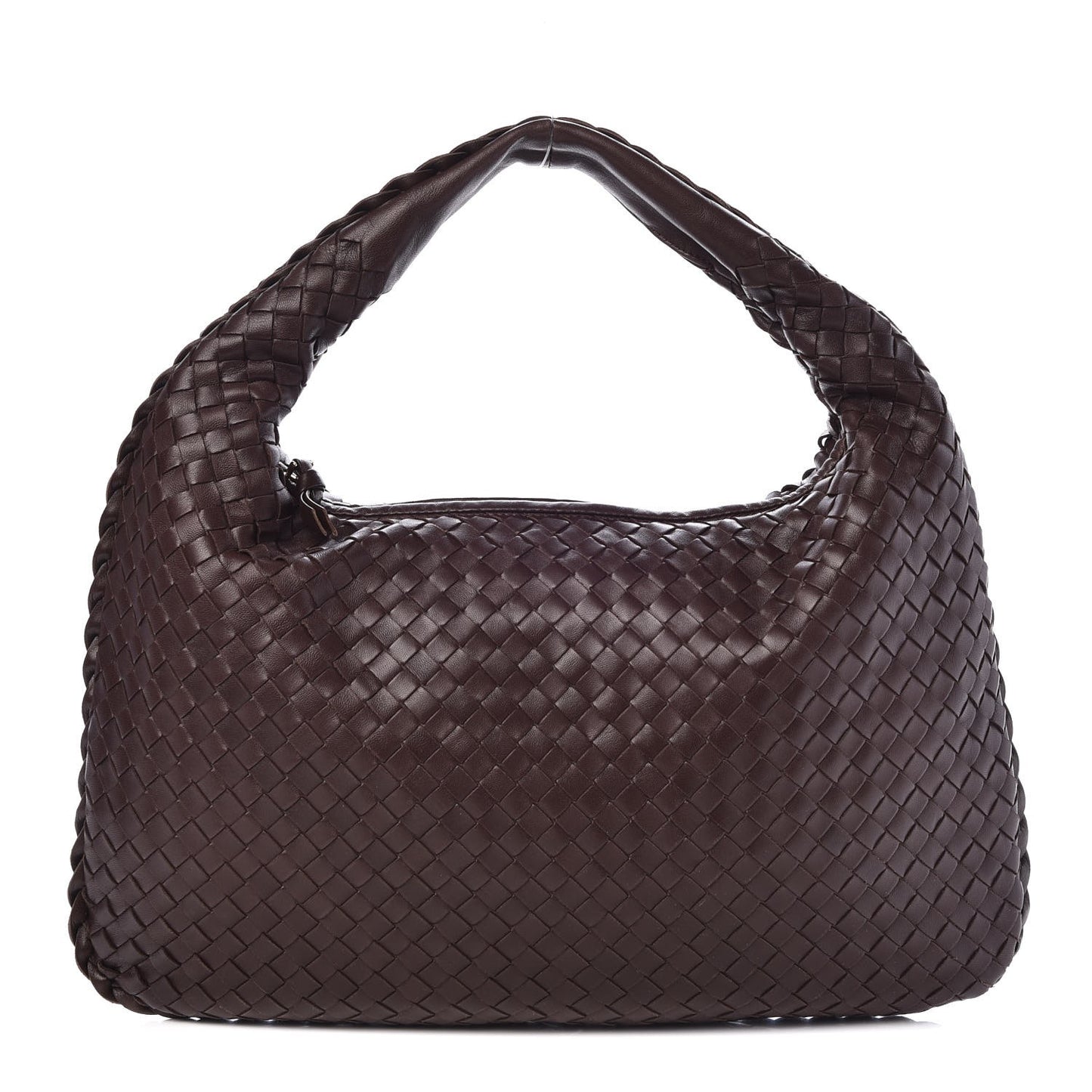 Nappa Intrecciato Medium Veneta Hobo Ebano