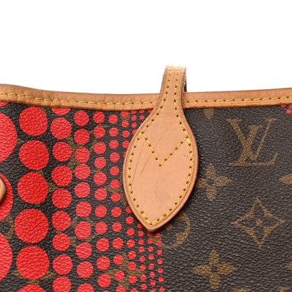 Louis Vuitton Monogram Kusama Waves Neverfull MM Red 15 of 21