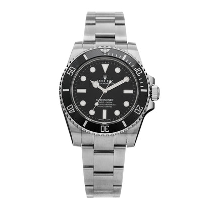 Rolex Stainless Steel 40mm Oyster Perpetual Submariner Watch Black 114060 1 of 5