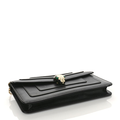 Bulgari Calfskin Serpenti Forever Shoulder Bag Black 5 of 9