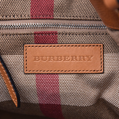Burberry Grainy Calfskin House Check Small Maidstone Saddle Brown 6 of 11