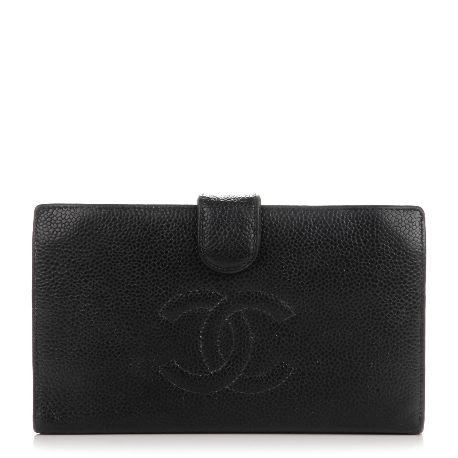 Chanel Caviar Timeless CC French Wallet Black 1 of 10