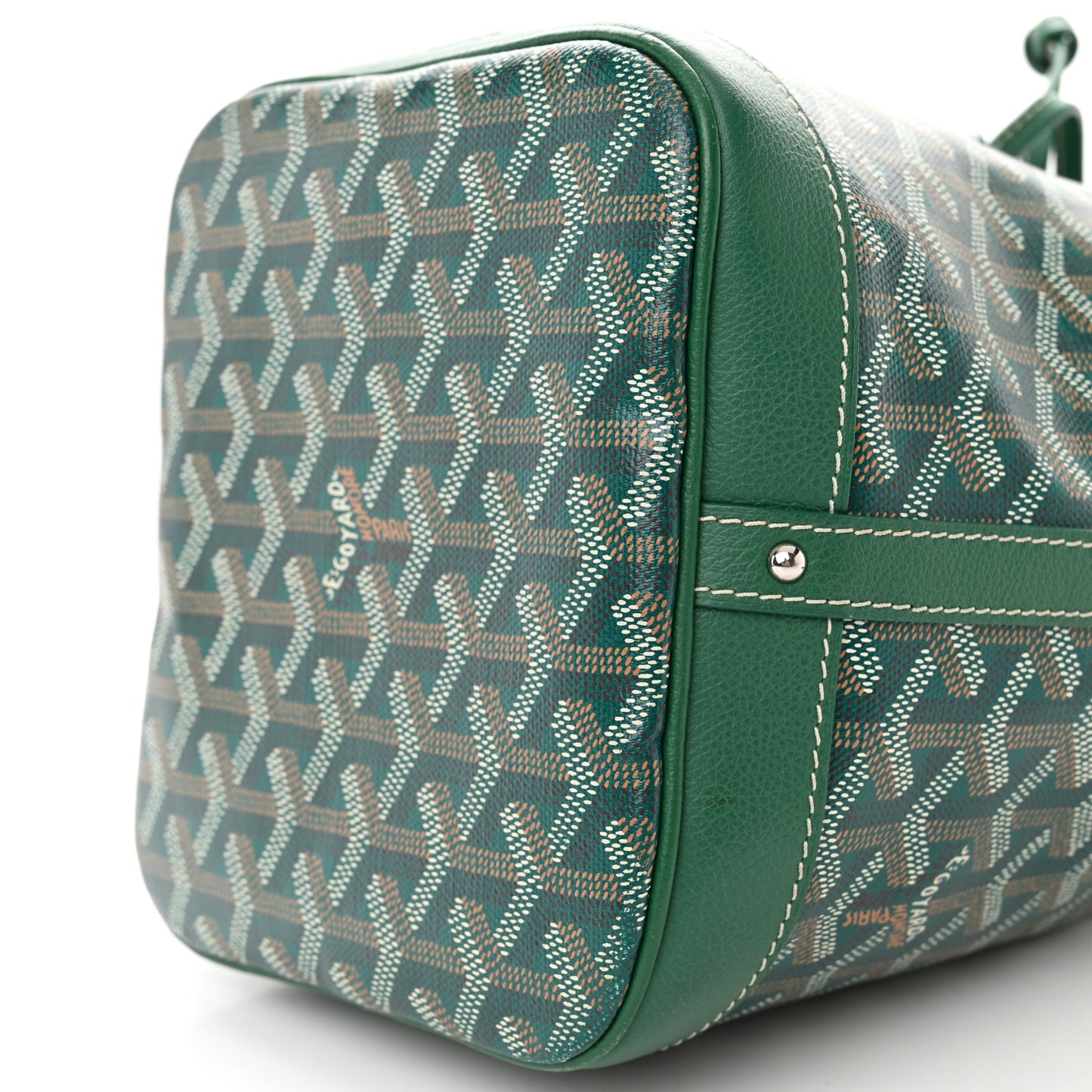 Goyardine Petit Flot Bucket Bag PM Green