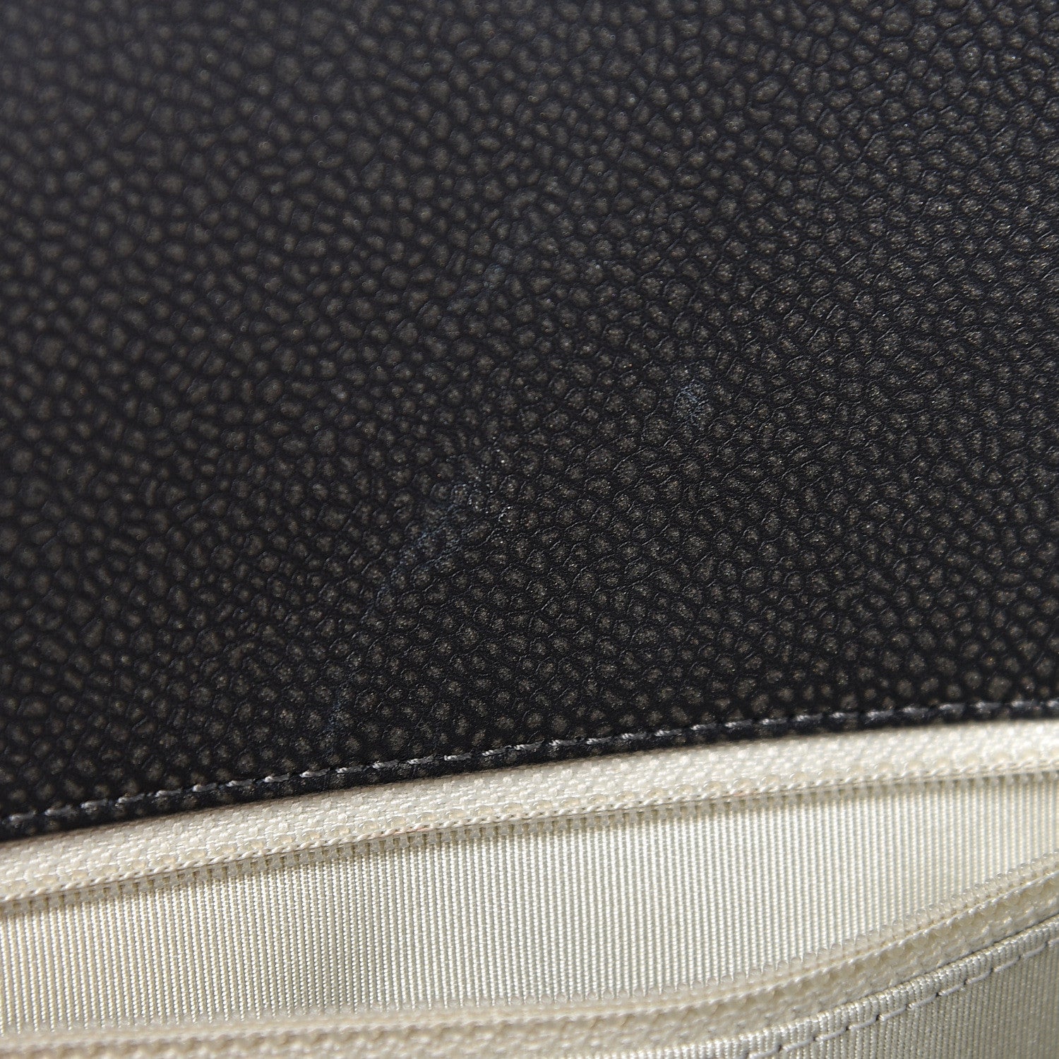 Chanel Metallic Caviar Quilted CC Tote Dark Silver 15 of 19