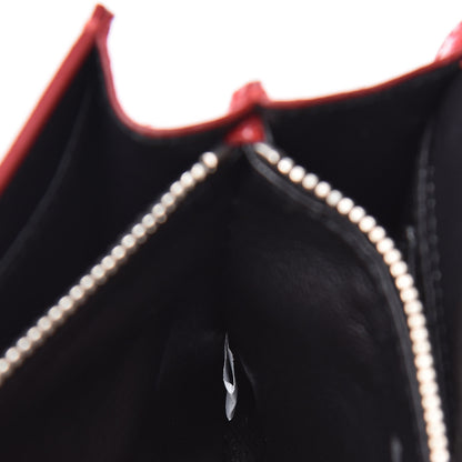 Prada Saffiano Vernice Wallet with Strap Rosso 7 of 12