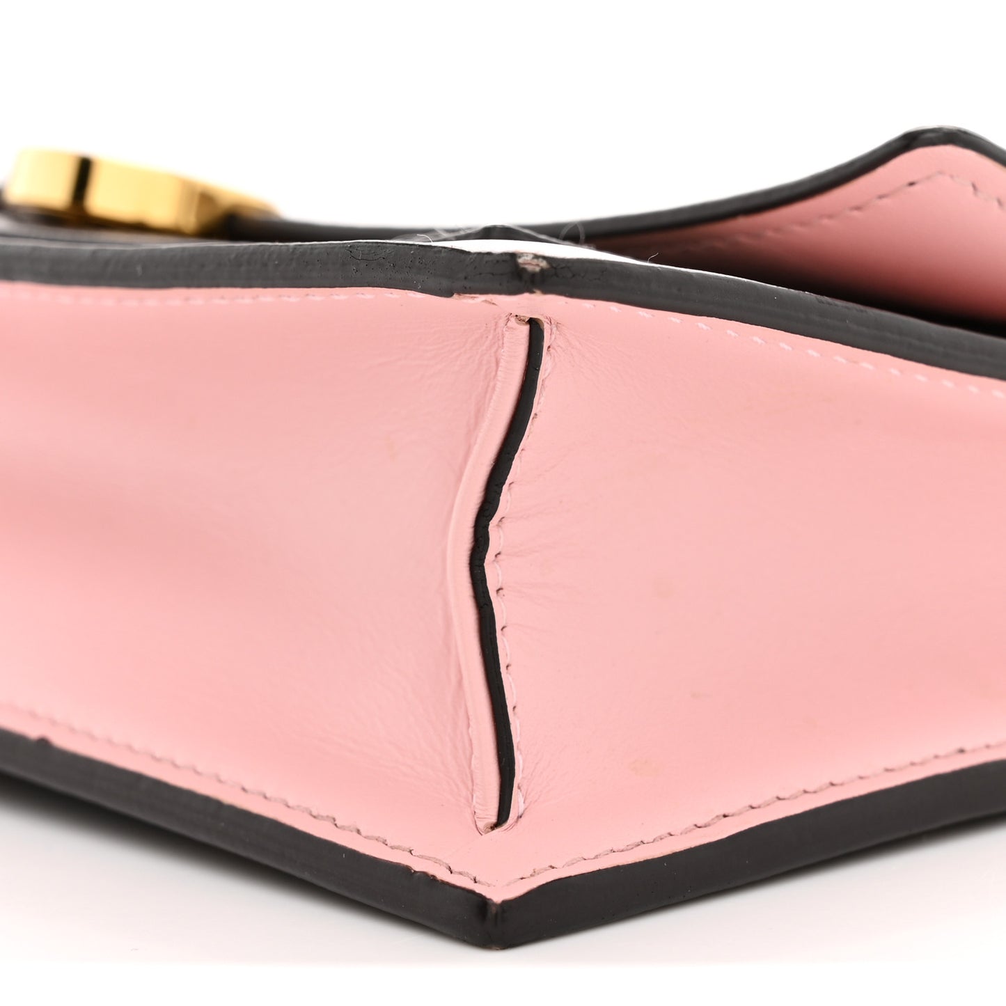 Monogram Flore Chain Wallet Rose Ballerine