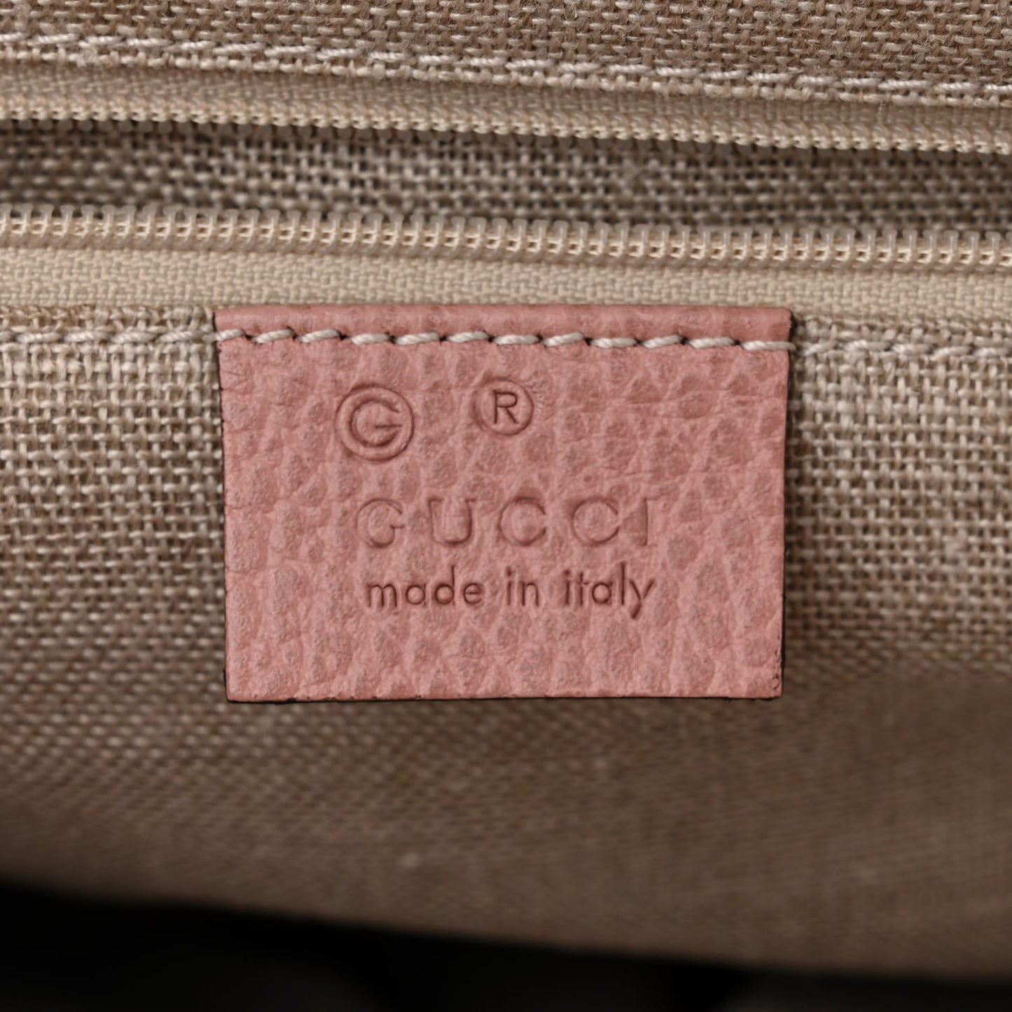 Dollar Calfskin Small GG Charm Dome Bag Soft Pink