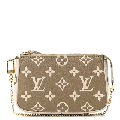 Louis Vuitton Empreinte Spring in the City Mini Pochette Accessories Kaki Beige Cream 1 of 6