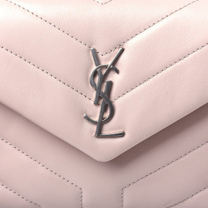 Saint Laurent Calfskin Y Quilted Monogram Toy Loulou Crossbody Bag Marble Pink 14 of 14